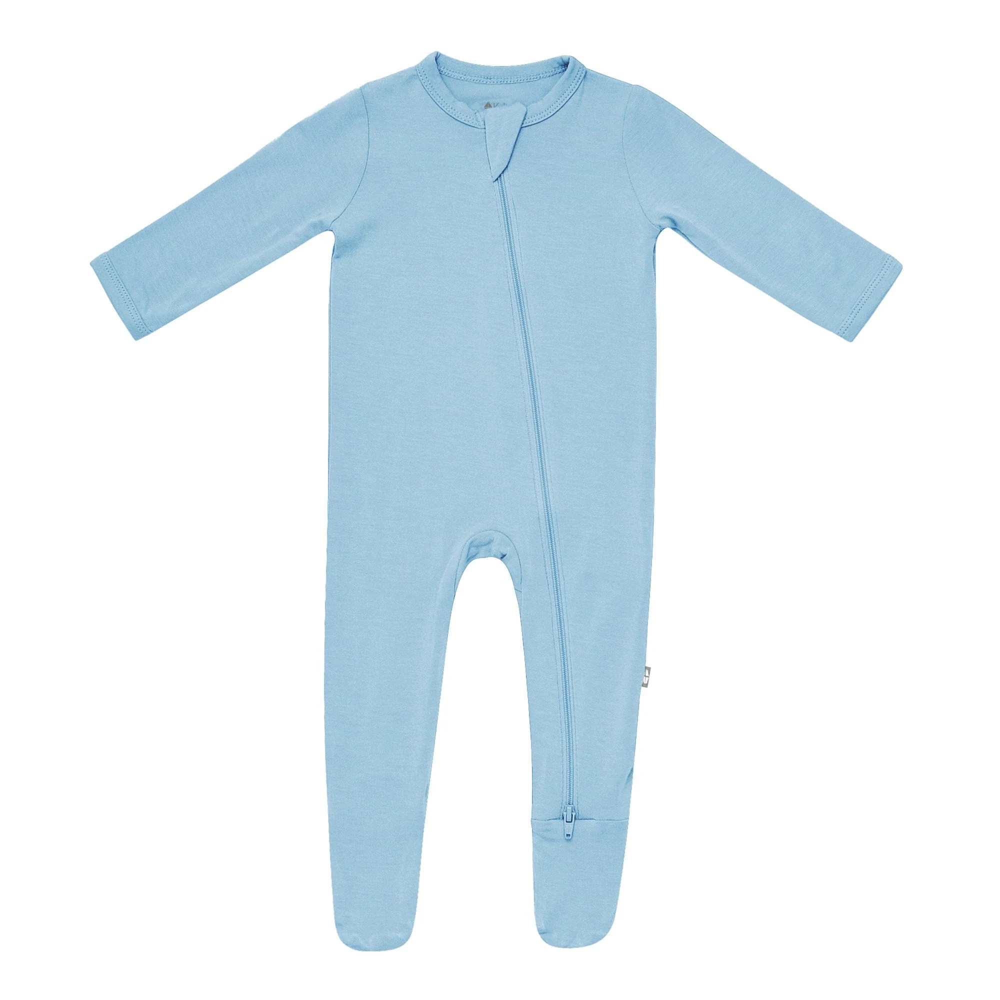Zippered Footie in Stream | Kyte BABY