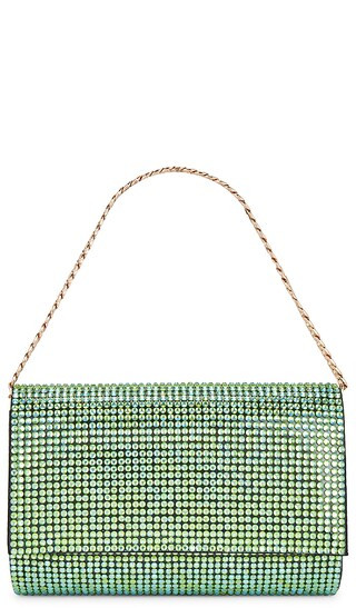 Liv Crystal Clutch in Green | Revolve Clothing (Global)