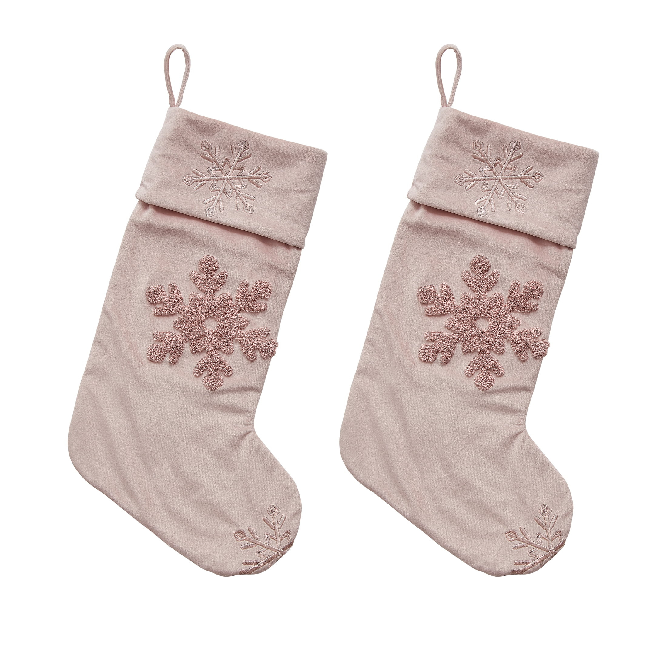My Texas House Savannah Rose Embroidered Christmas Stockings, 21" (2 Count) | Walmart (US)