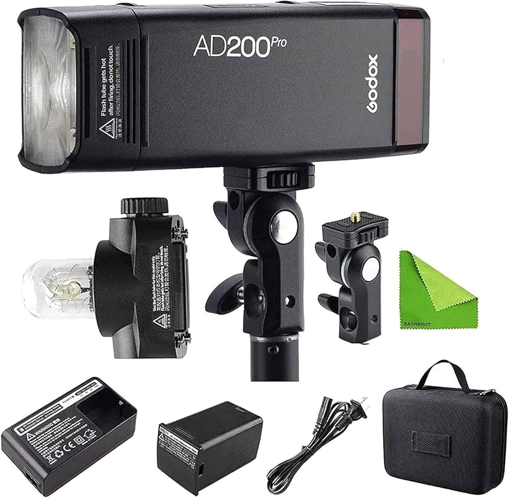 GODOX AD200 Pro AD200Pro 200Ws 2.4G Flash Strobe, 1/8000 HSS, 500 Full Power Flashes, 0.01-1.8s R... | Amazon (US)