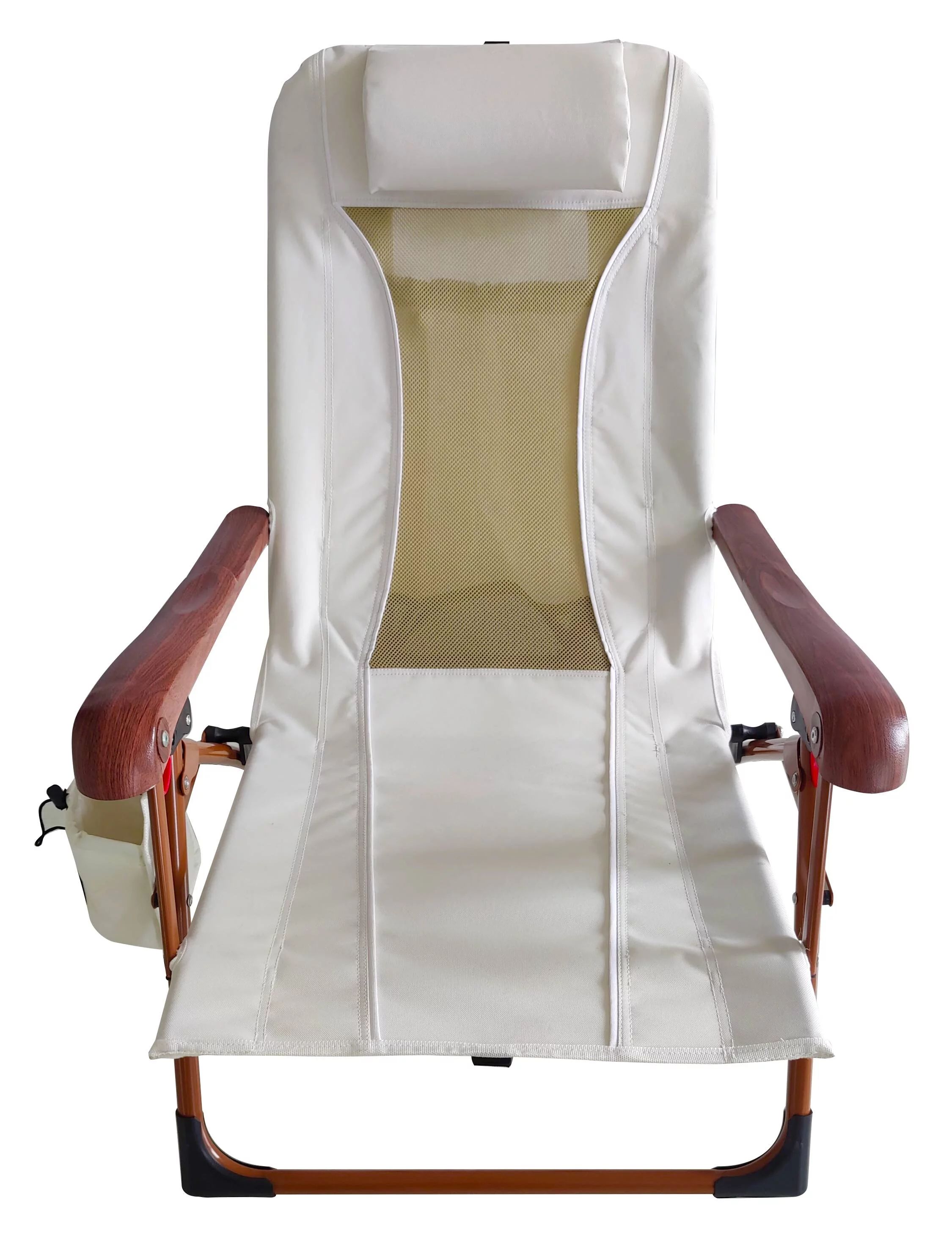 Ozark Trail Low Profile High Back Reclining Backpack Glamping Chair, with Cupholder and Head Pill... | Walmart (US)