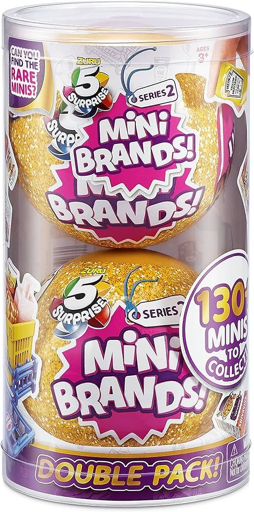 5 Surprise Mini Brands Series 2 by ZURU (2 Pack) Amazon Exclusive Mystery Real Miniature Brands C... | Amazon (US)