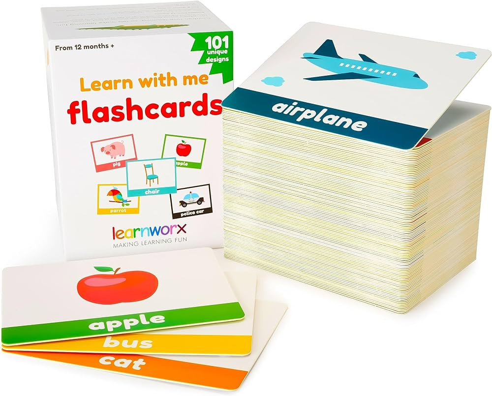 LearnWorx 101 Baby Flash Cards for Toddlers 1-3 | Award Winning First Words Toddler Flash Cards |... | Amazon (US)