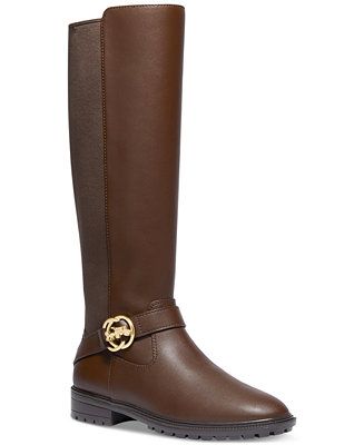 COACH Women's Farrah Logo Buckle Tall Riding Boots & Reviews - Boots - Shoes - Macy's | Macys (US)