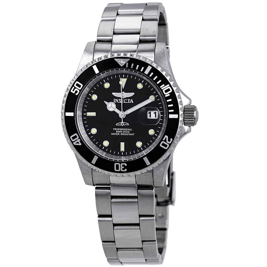 Invicta Pro Diver Black Dial Stainless Steel 40mm Men's Watch 26970 | Walmart (US)