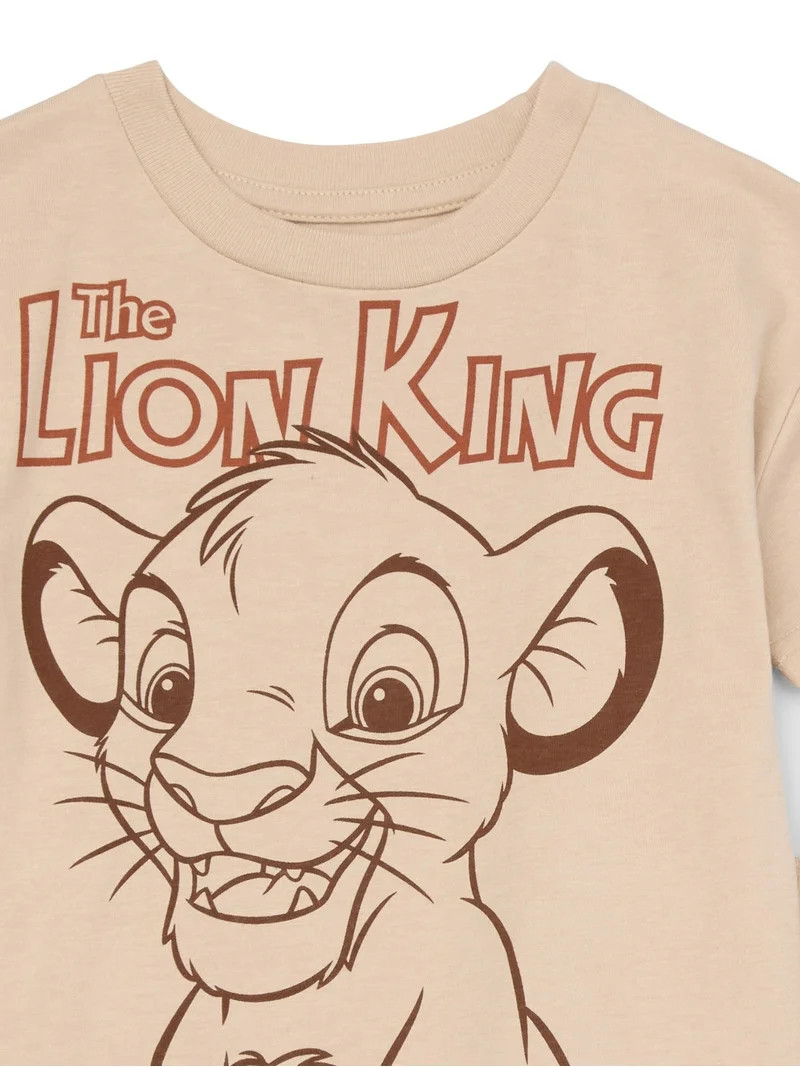 The Lion King Toddler Boys Short Sleeve T-Shirt and Shorts Set, 2-Piece, Sizes 12M-5T | Walmart (US)