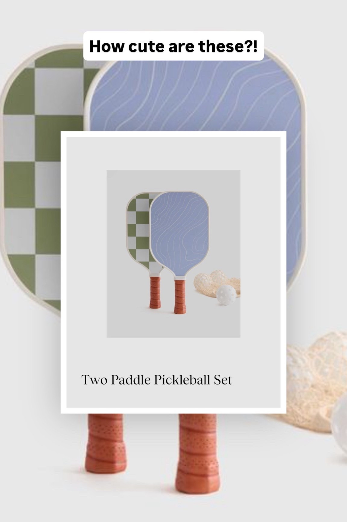 I really want to start playing pickleball the summer and I’m pretty sure I need these for my new hobby. On sale for $60! 

#LTKActive #LTKSaleAlert #LTKU