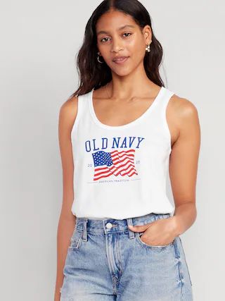 Matching &#x22;Old Navy&#x22; Flag Tank Top for Women | Old Navy (US)
