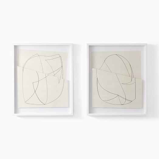 Touching Planes Framed Wall Art | West Elm (US)