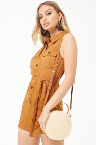 Round Straw Crossbody Bag | Forever 21 (US)