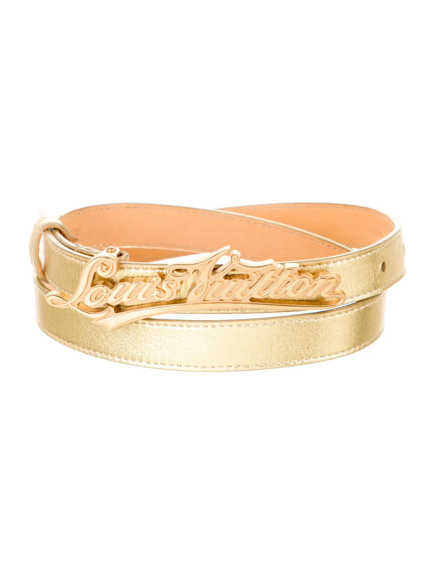 2007 Cursive Logo Belt | The RealReal