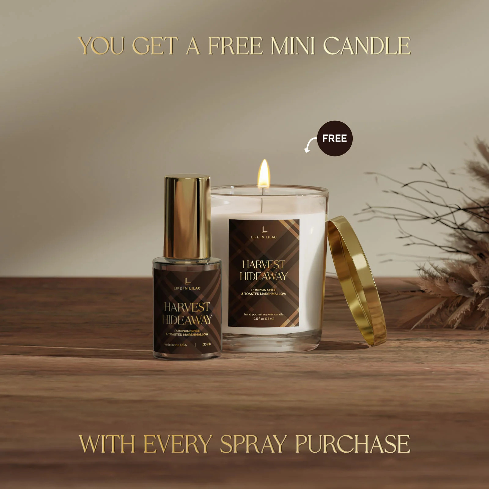 Harvest Hideaway Home Fragrance & Mini Candle - Ships 10/6 | Life In Lilac