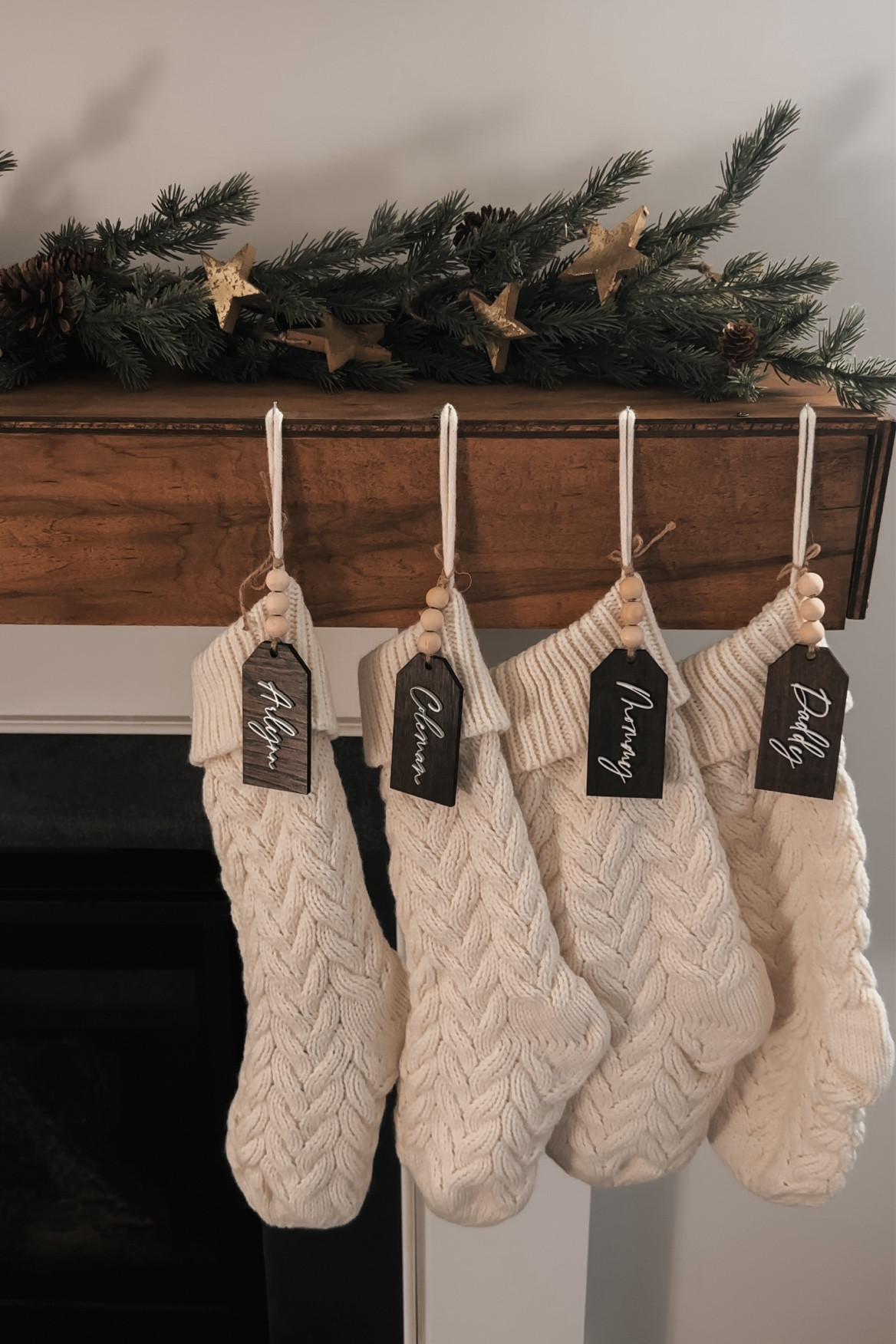 Stockings and personal tags 🏷️ 

#LTKHoliday #LTKHome #LTKFamily