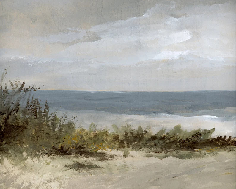 Martha's Vineyard Print, Coastal Art Print, Coastal Wall Art, Beach Art, Neutral Beach Print, Coa... | Etsy (US)