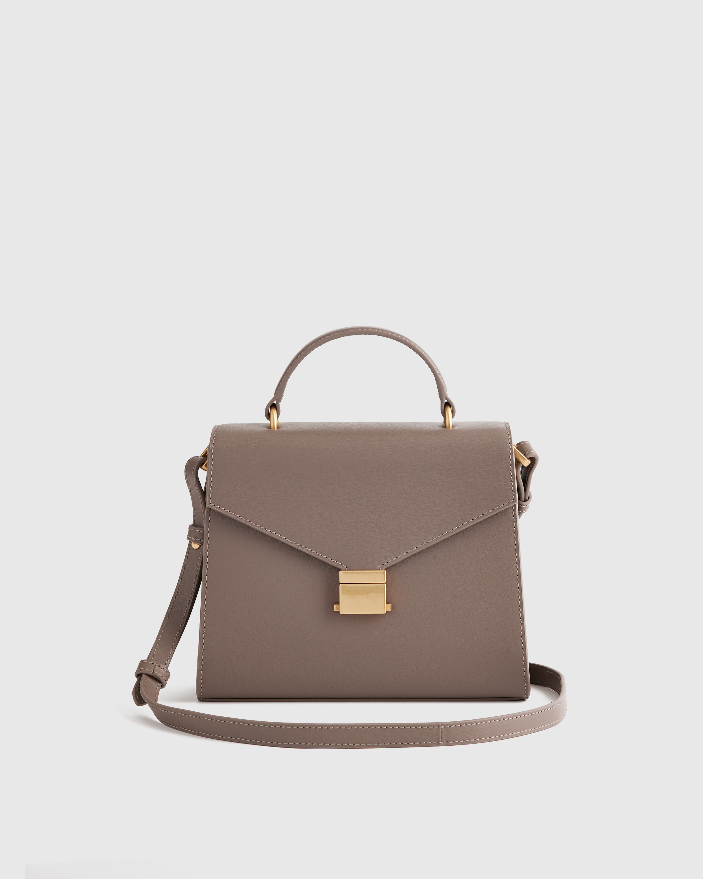 Italian Leather Top Handle Crossbody | Quince