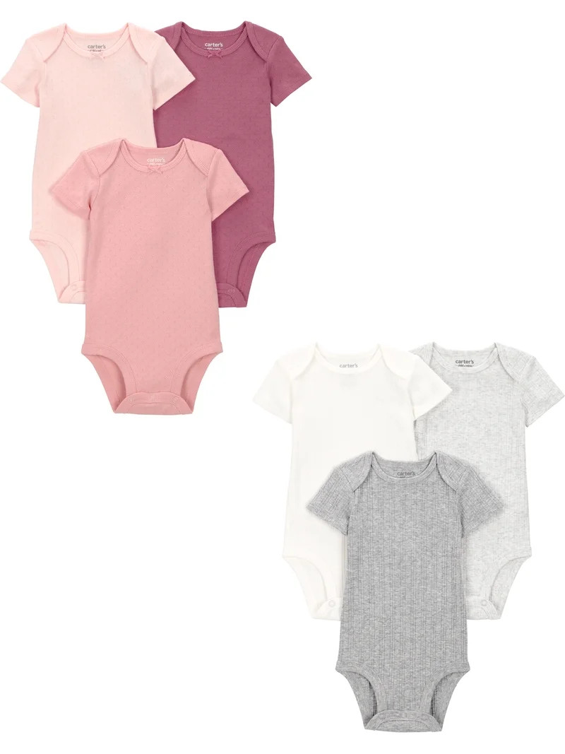 Carter's Child of Mine Baby Bodysuits, 6-Pack, Sizes Preemie-24 Months | Walmart (US)