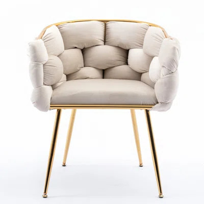 Modern Velvet Chair For Bedroom, Home - Pink Color, 2 Of Chairs Bedroom Furniture, Simple Luxury Allure, 2 | Wayfair North America