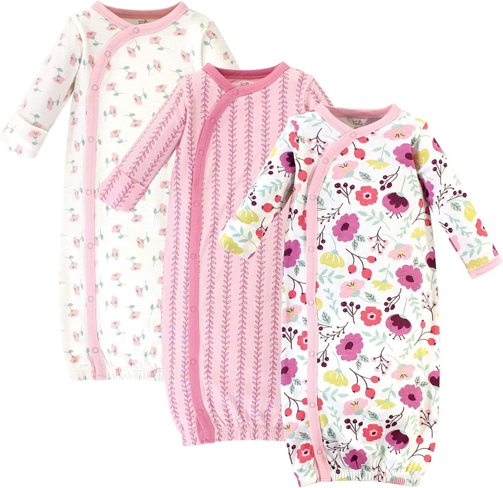 Touched by Nature Unisex Baby Organic Cotton Kimono Gowns | Amazon (US)