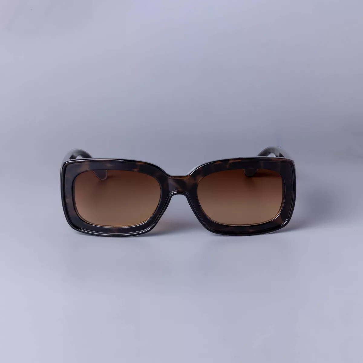 Women's Rectangle with Rim Sunglasses - Wild Fable™ Brown | Target