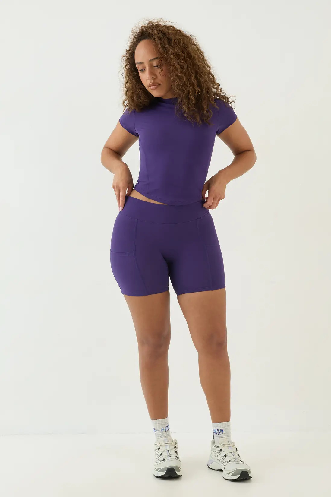 Purple DSGN Studio Ultra Sculpt Pocket Detail Cycling Short | Boohoo | Boohoo.com (UK & IE)