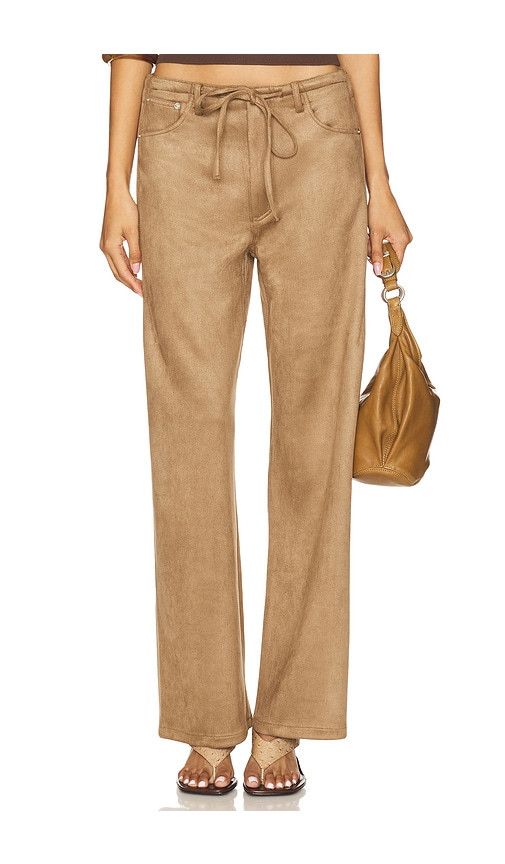 LIONESS Dusty Pant in Brown. - size S | Revolve Clothing (Global)