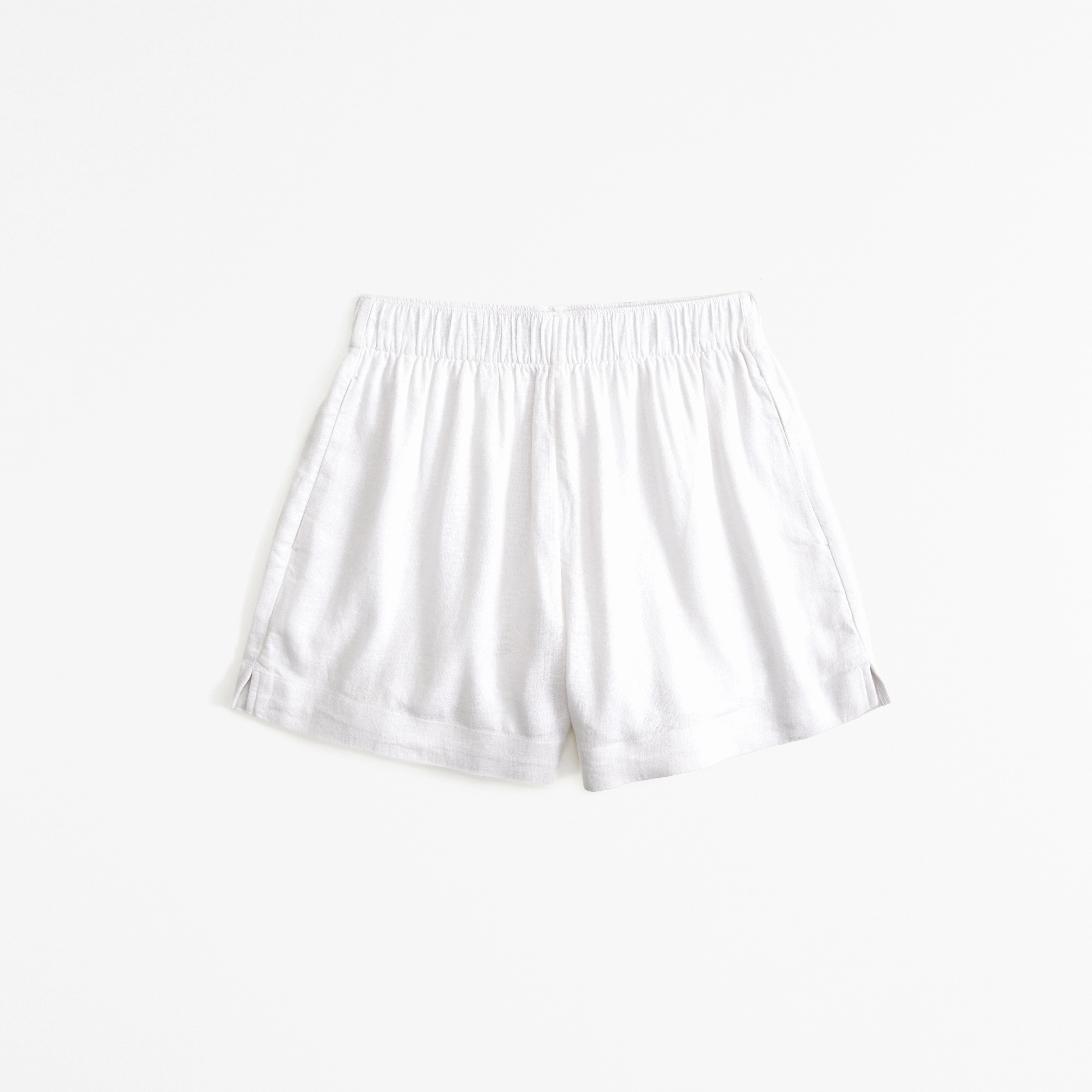 Linen-Blend Pull-On Short | Abercrombie & Fitch (US)