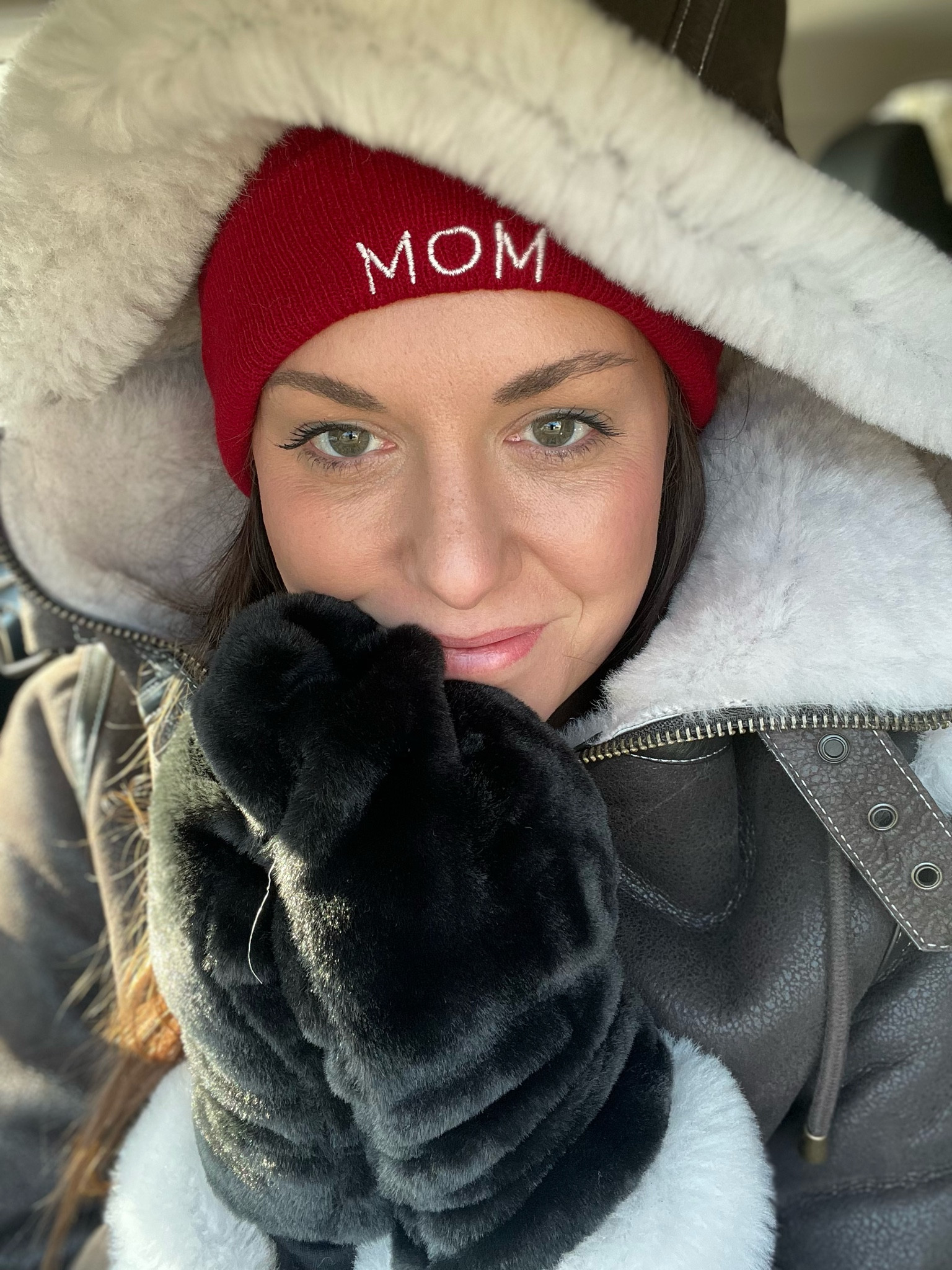 It is brutally cold out there today, but I’m ready for it, thanks to the most cozy shearling jacket and faux fur gloves. You may not be able to text with them, but who cares when they’re this snuggly. ❄️☃️ 

Now I just need fleece-lined leggings. Anyone have good recs?? 

#LTKFindsUnder100 #LTKSeasonal #LTKSaleAlert