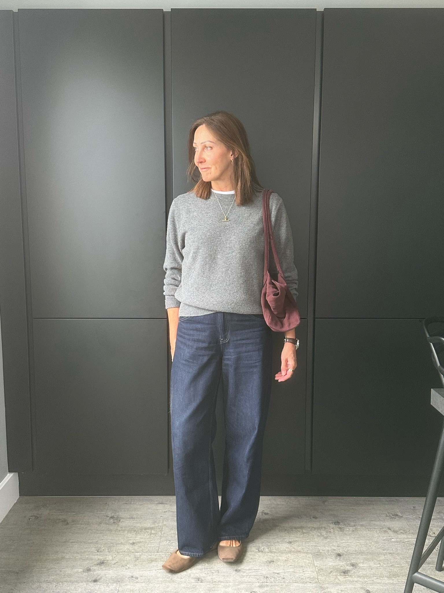If you’re looking for great indigo denim for so those greys and burgundy’s look no further than these. 
Soft, comfy and the perfect flick, these subtle curve jeans are the ones. Size down. I wear a 26/31

#LTKuk #LTKstyletip #LTKover50style