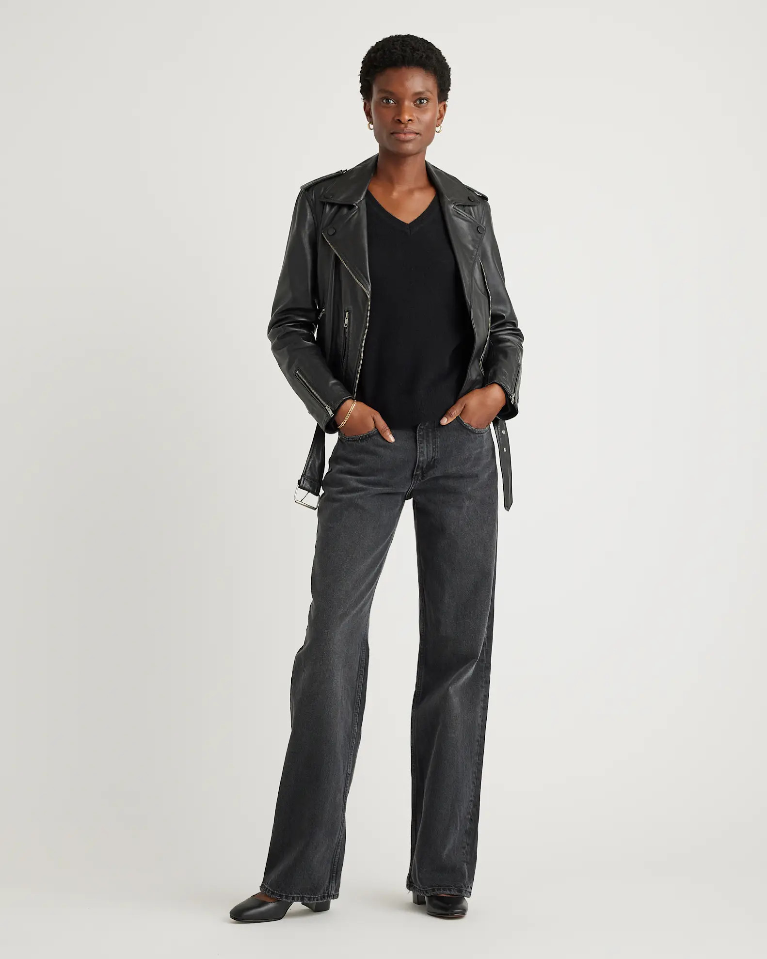 The $50 Cashmere V-Neck Sweater | Quince | Quince