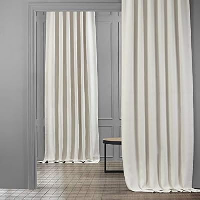 HPD Half Price Drapes BOCH-LN1856-108 Faux Linen Blackout Room Darkening Curtain (1 Panel), 50 X ... | Amazon (US)