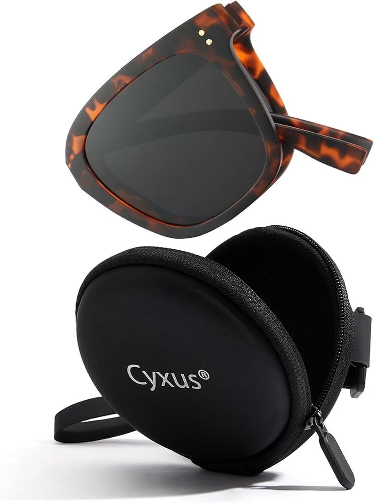 Cyxus Foldable Polarized Sunglasses for Women Men, 24g TR90 Trendy Square 99.99% UV Protection Be... | Amazon (US)