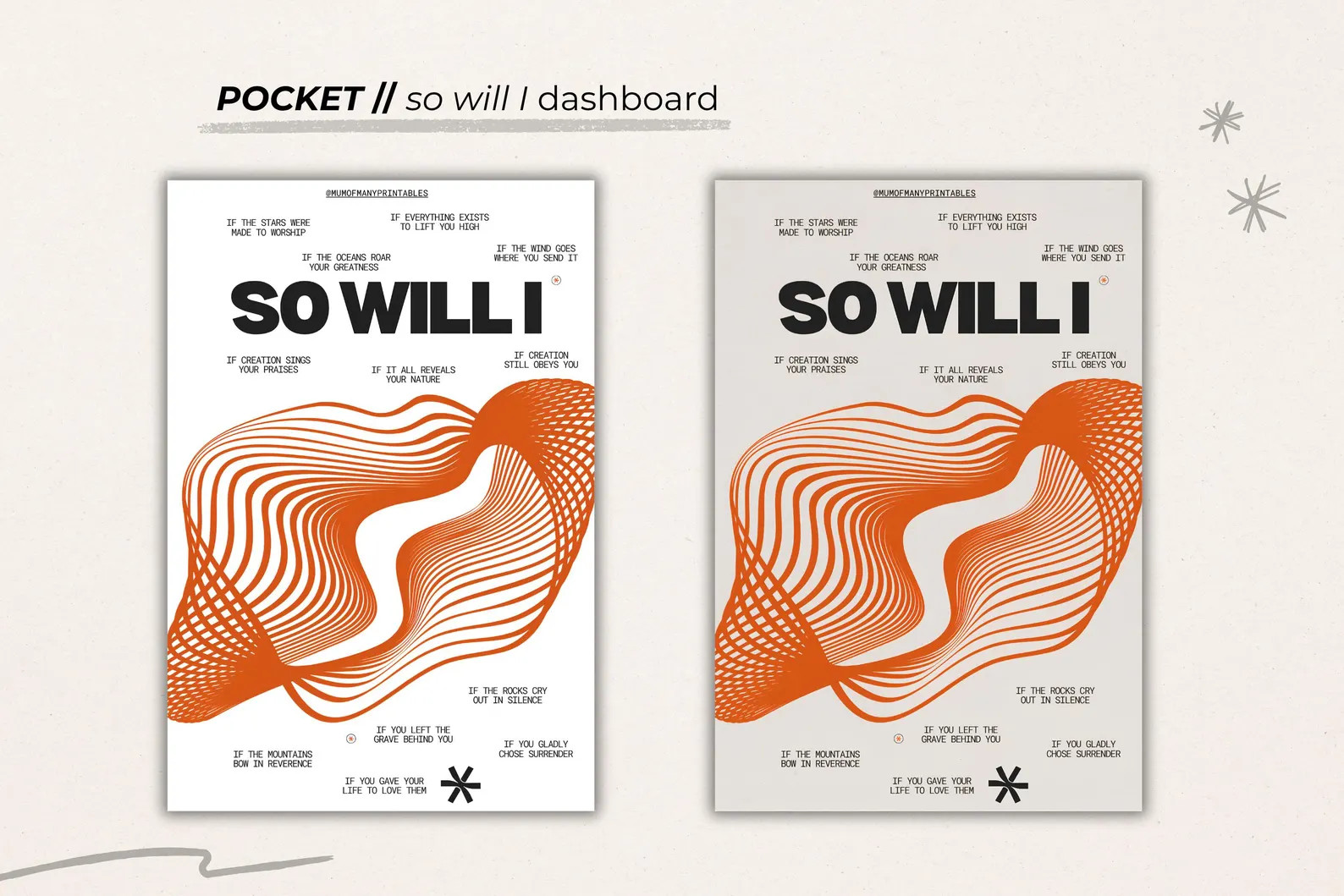 POCKET - DASHBOARD - so will I printable | Etsy (Global)