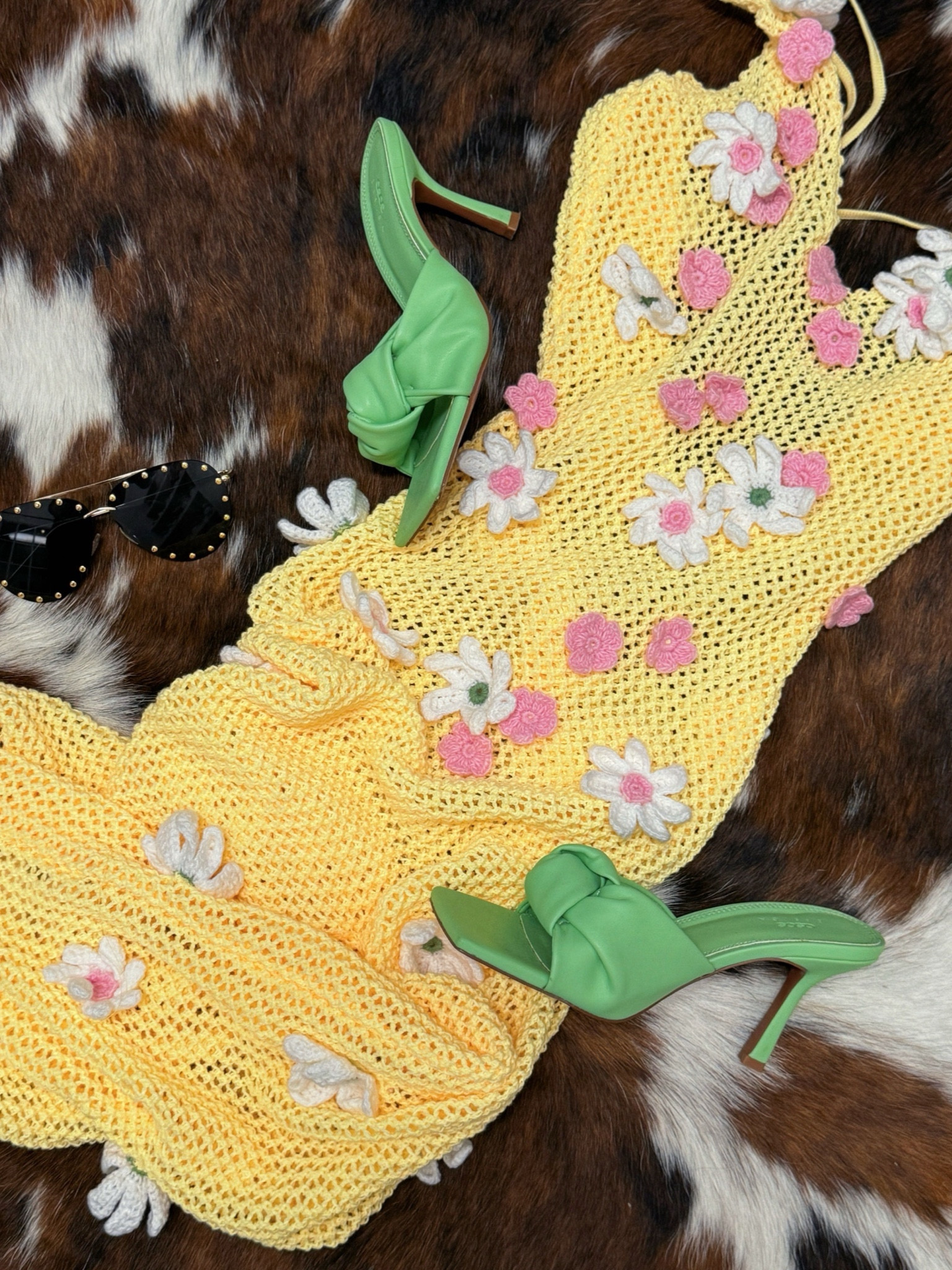 Time for all the fun colors to come out to play!! Spring is in the air 🌸

Crochet dress, maxi dress, green shoe, sunglasses, beach, Bahamas 

#springoutfits #vacationoutfits #traveloutfits

#LTKmidsize #LTKSeasonal #LTKstyletip