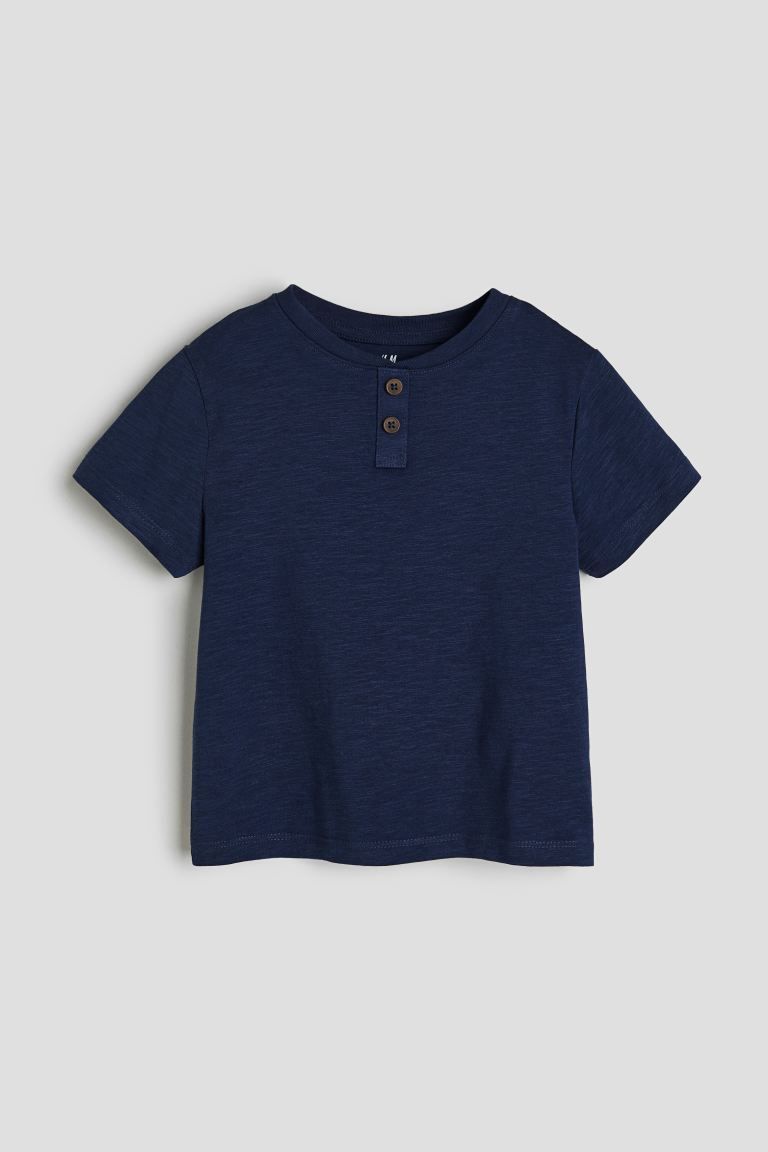 Cotton Henley T-shirt | H&M (US + CA)