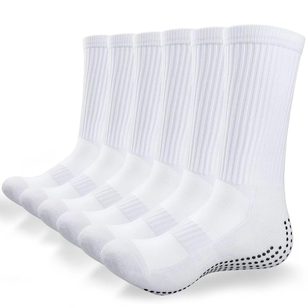 TANSTC Grip Socks for Men and Women - Anti-Slip Soccer, Pilates, Yoga Non-Slip Socks | Amazon (US)