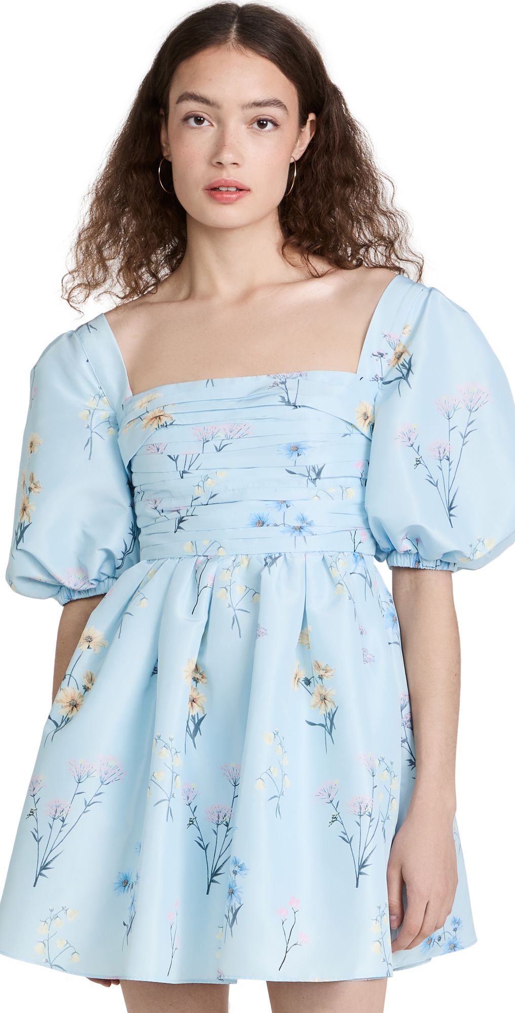 Self Portrait Blue Floral Mini Dress | Shopbop