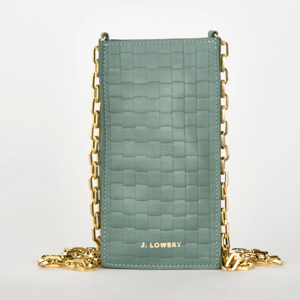 J. LOWERY PHONE POUCH | Black Croc | J. LOWERY