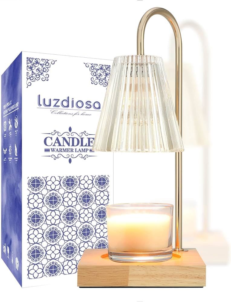 luzdiosa Candle Warmer Lamp with 2 Bulbs Compatible with Jar Candles Vintage Electric Candle Lamp... | Amazon (US)
