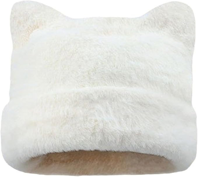 Womens Winter Beanie Hat Cute Cat/Bear Ear Hat for Women, Warm Plush Hat, Ears - with Internal Su... | Amazon (US)