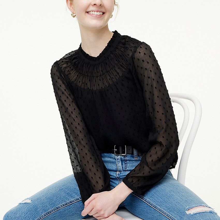 Clip-dot smocked top | J.Crew Factory