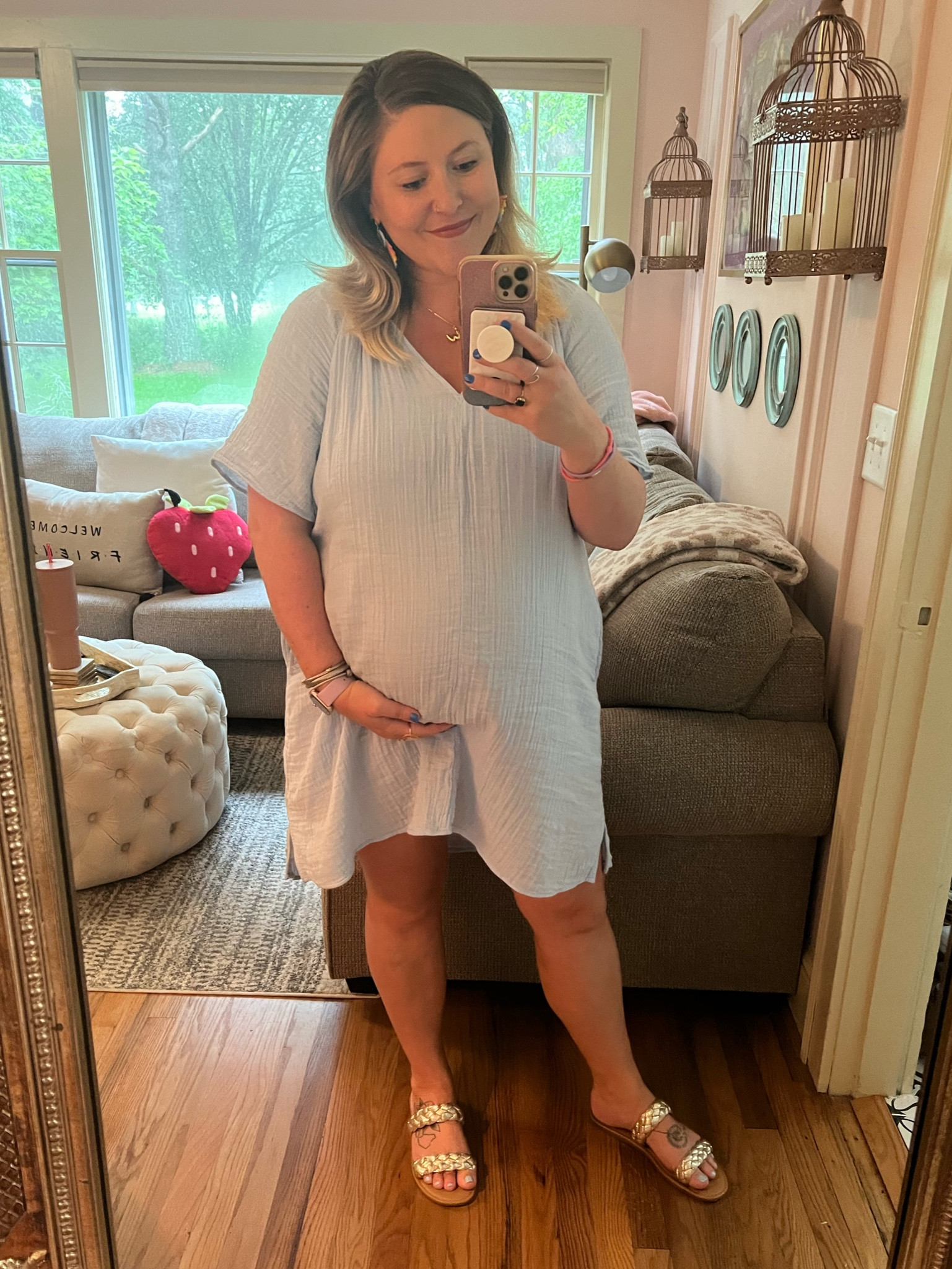 This dress was perfect for baby shower #2 yesterday! And, there are still several colors left that would be so great for transitioning into fall! ...may or may not own two colors! 🤭

Wearing my true size (XL), but you could definitely size down if not pregnant! 

#LTKParties #LTKBump #LTKMidsize
