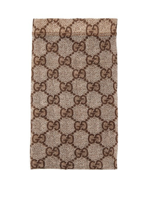 Gucci - GG Snake-print Tights - Womens - Beige Print | Matches (US)