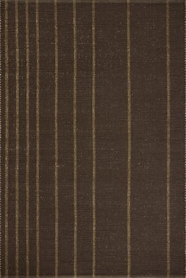 Weatherstaff WTS-01 Espresso/Natural Jute Handwoven Striped Area Rug | Rugs Direct