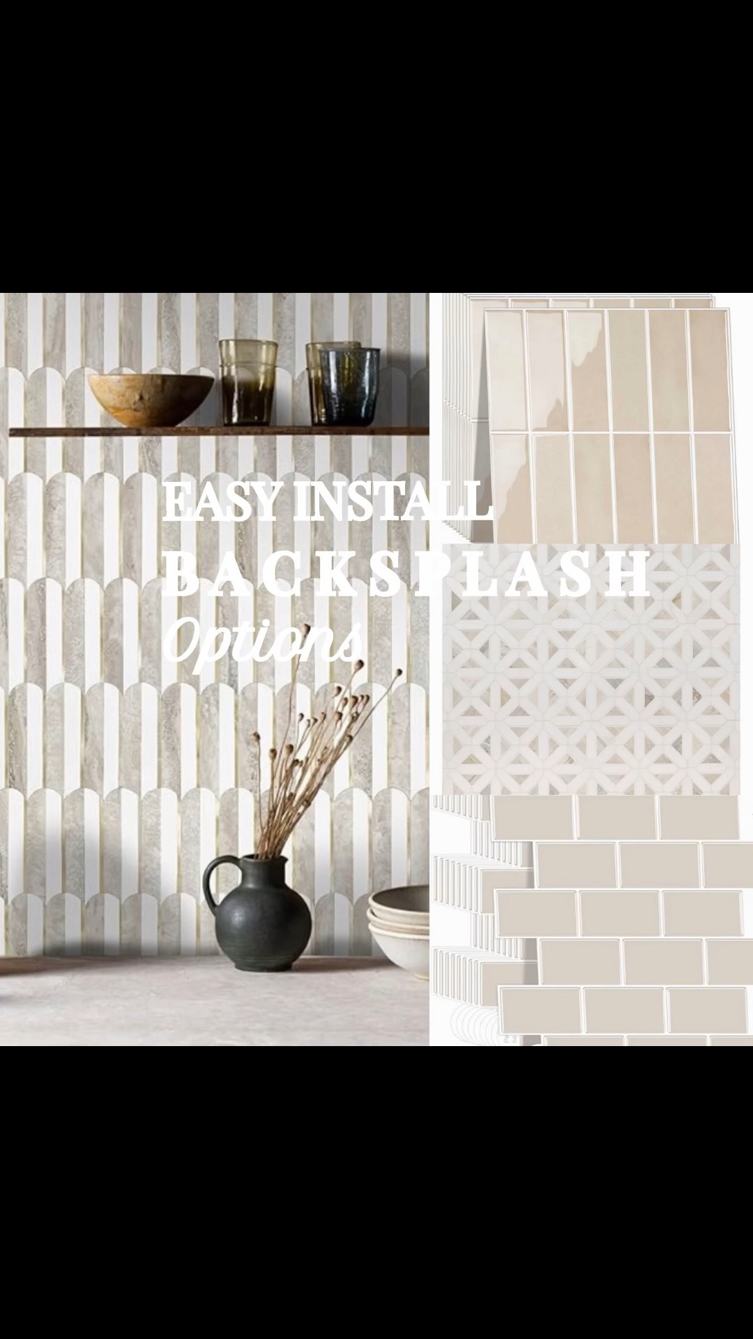 Fabulous “peel & stick” backsplash tile options. Are you brave enough to try it?!
#tile #kitchendesign #bathroomdesign #ltkhomestyle
@amazonfindsandfashion 

#LTKSaleAlert #LTKHome #LTKU