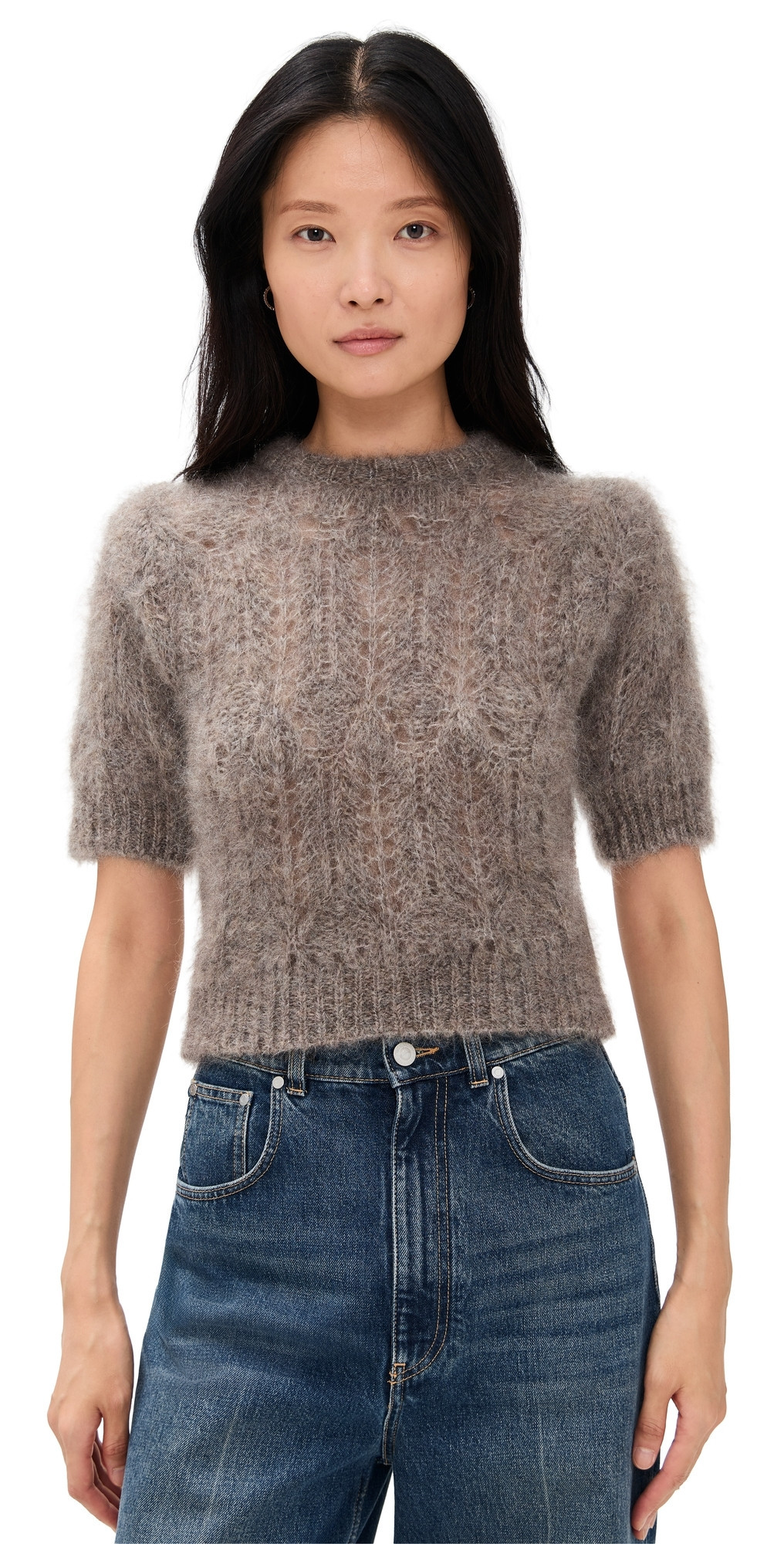 Citizens of Humanity Odette Puff Sleeve Pullover Mushroom L | Shopbop