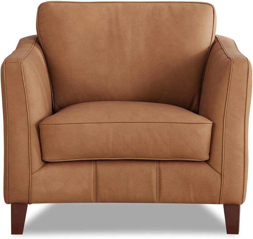 Hydeline Aria Top Grain Leather Chair, Saddle | Amazon (US)