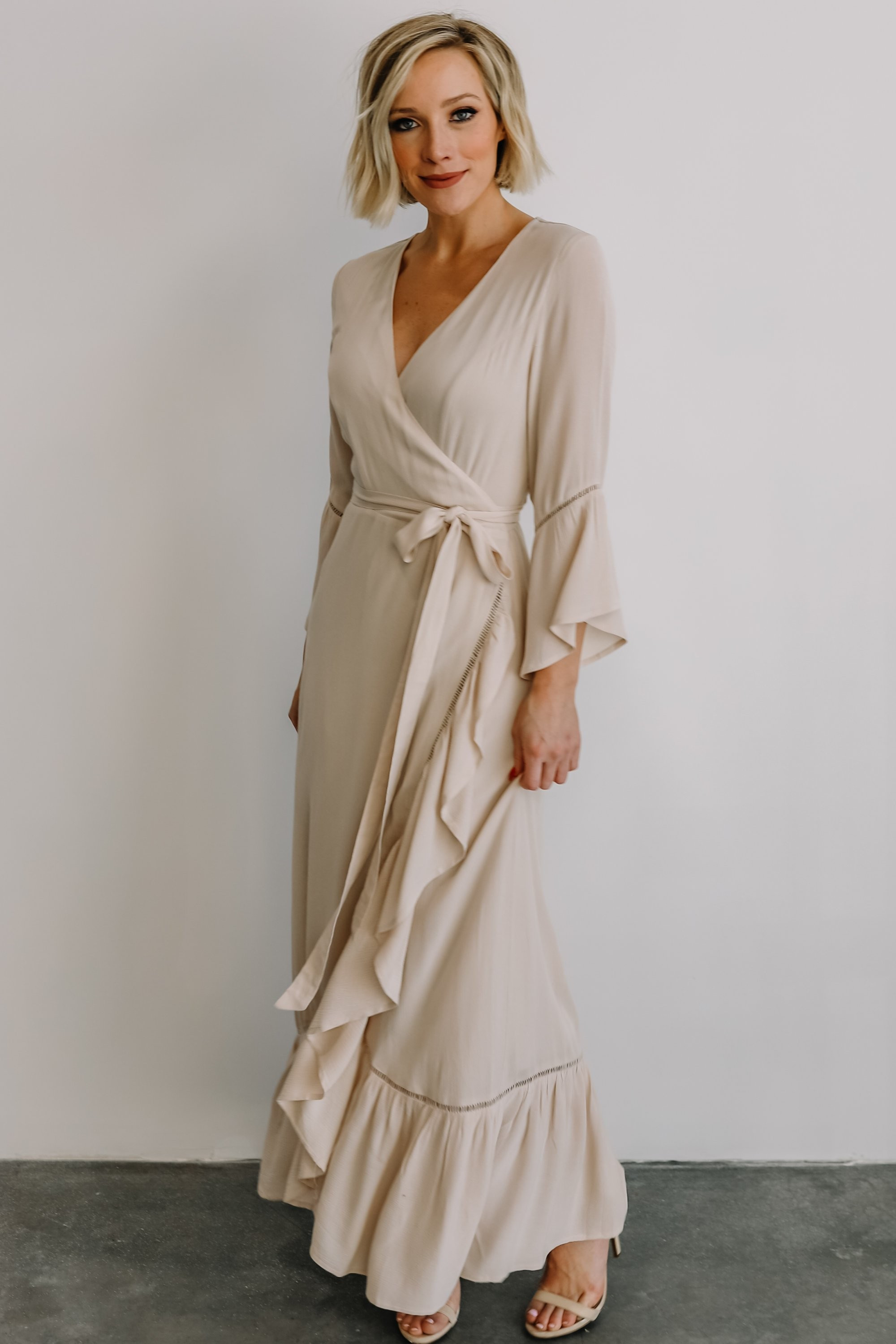 Daniella Natural Wrap Dress | Baltic Born