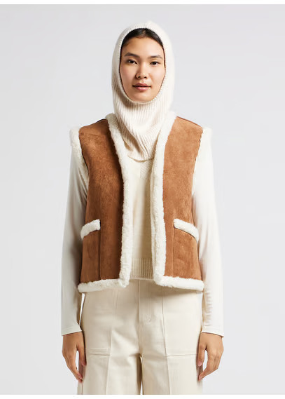 VESTE DROITE SANS MANCHES CAMEL GRACE ET MILA - FEMME | Place des Tendances | Place des tendances (FR)