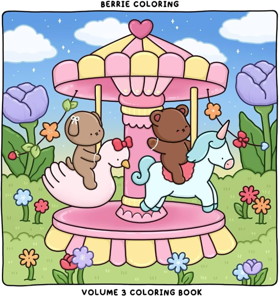 Berrie Coloring Volume 3: Cute and Cozy Coloring Book for Adults & Kids Featuring Easy to Color A... | Amazon (US)