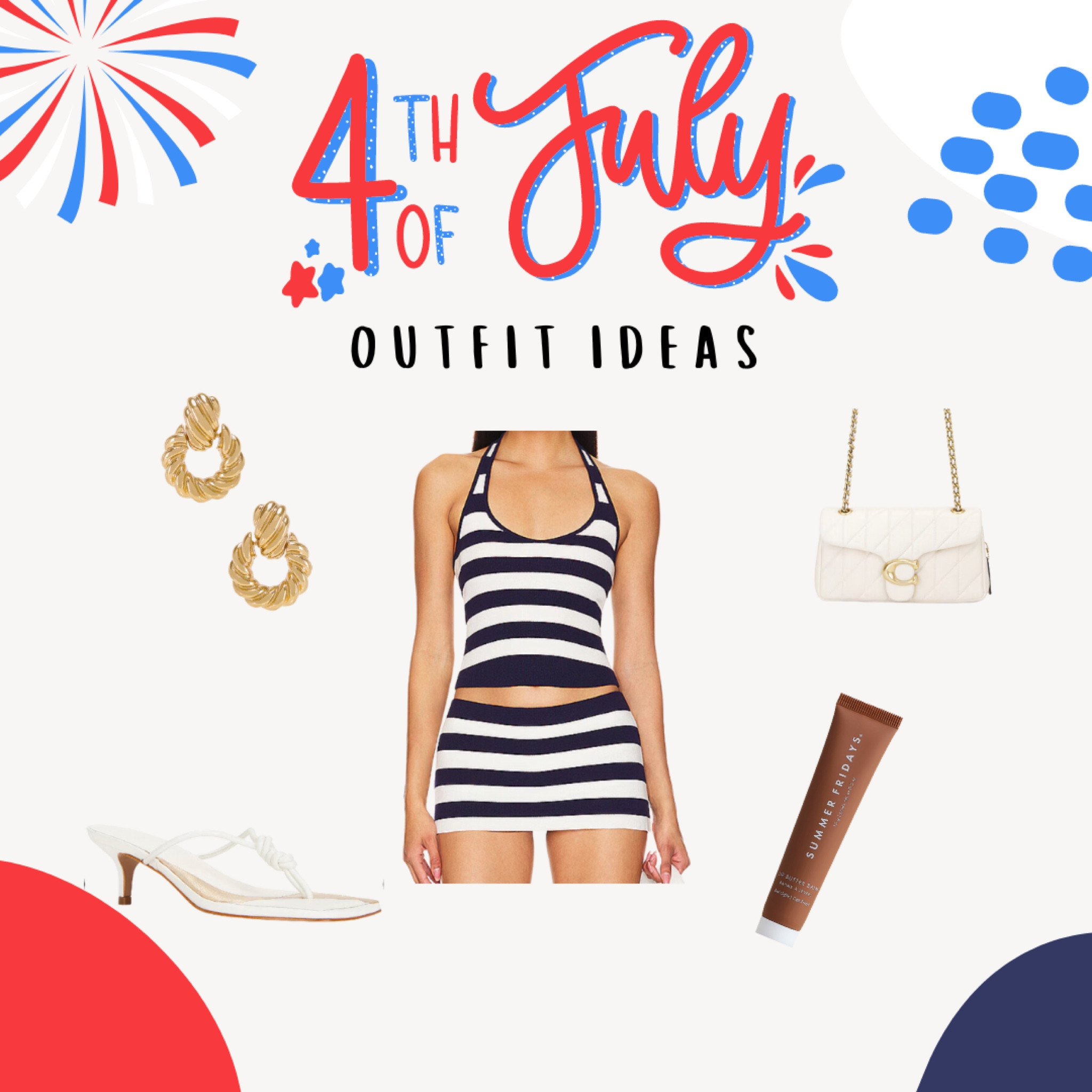 Cute 4th of july outfit ideas 
Frankies bikinis, summer fridays
#4thjuly #4thjulyoutfits 

#LTKSeasonal #LTKstyletip #LTKbeauty